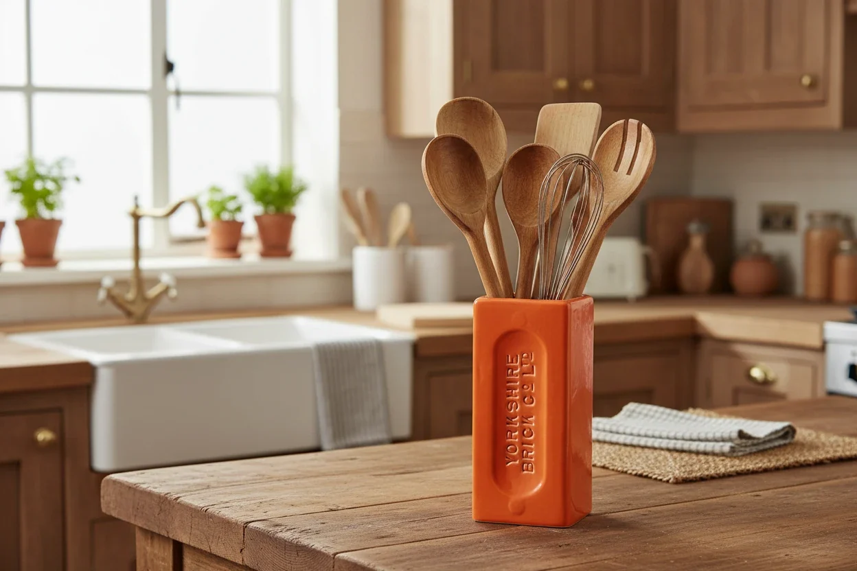 Yorkshire Brick Vase, Orange - Image 2