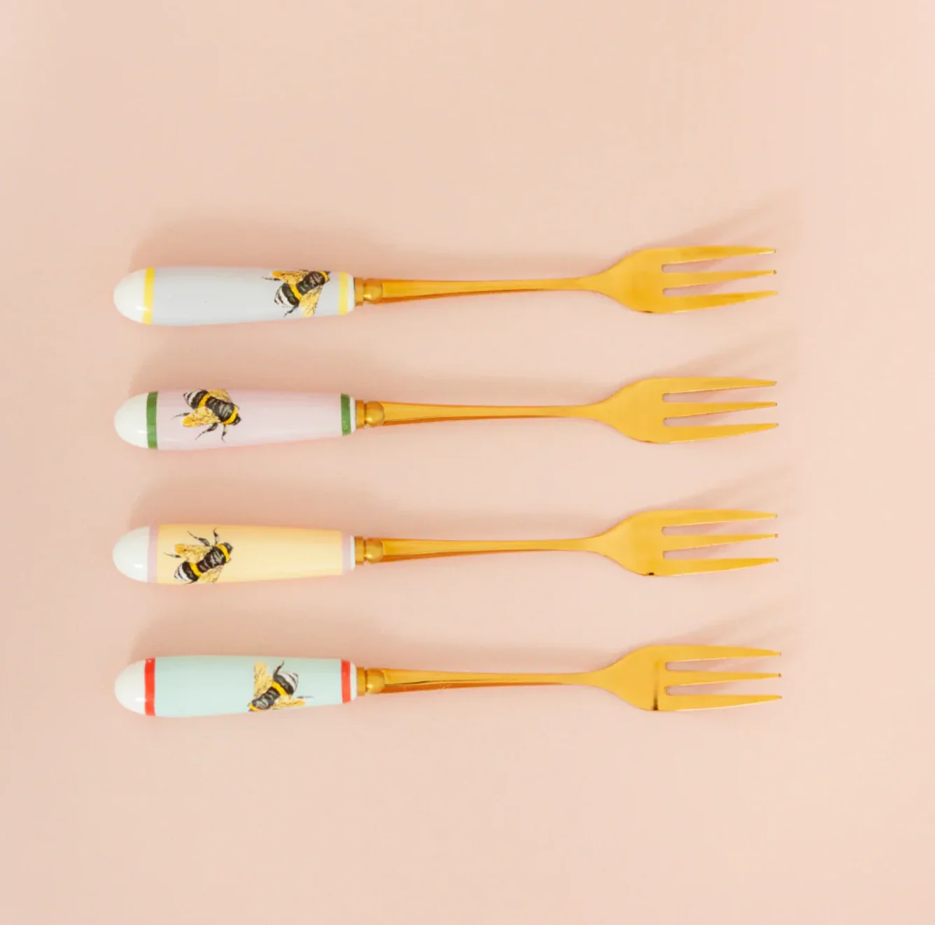 Yvonne Ellen Cake Fork Set, Bee
