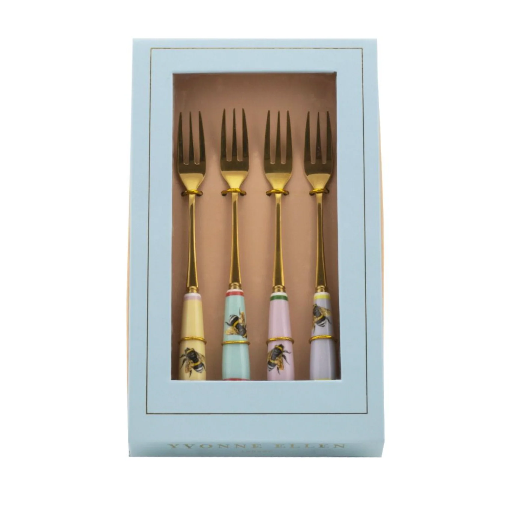Yvonne Ellen Cake Fork Set, Bee - Image 10