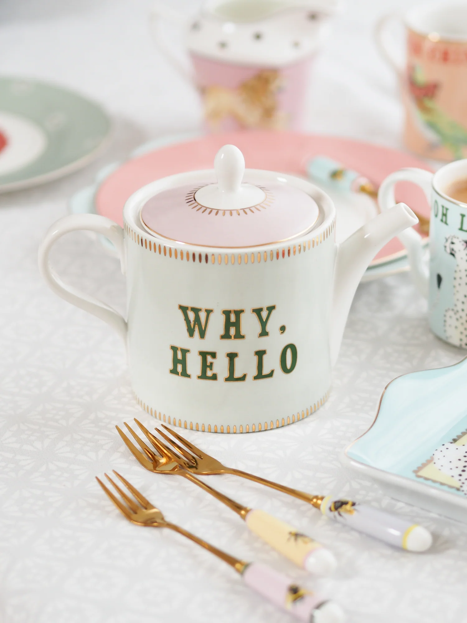 Yvonne Ellen Cake Fork Set, Bee - Image 9