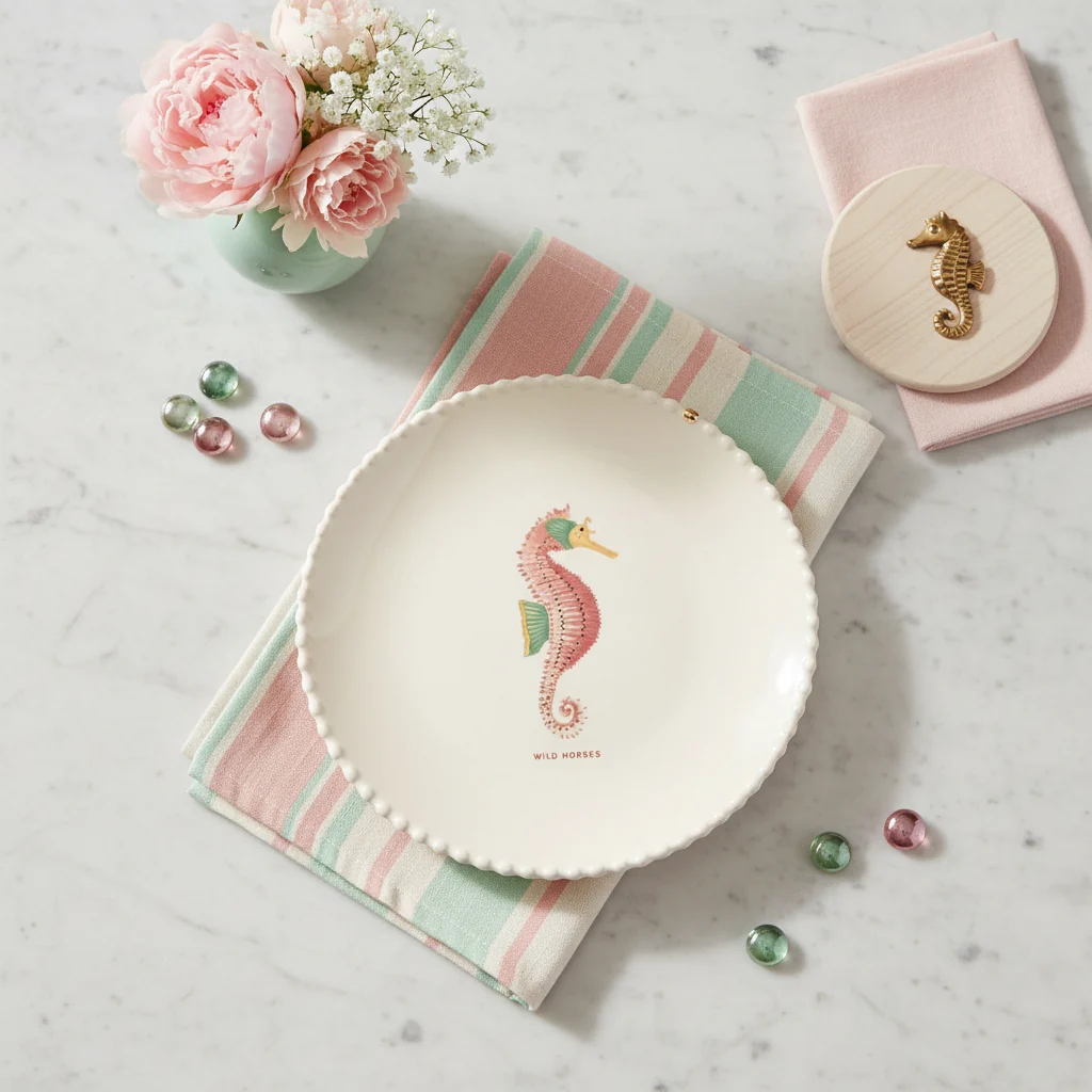Yvonne Ellen Bobble Side Plate, Seahorse - Image 7