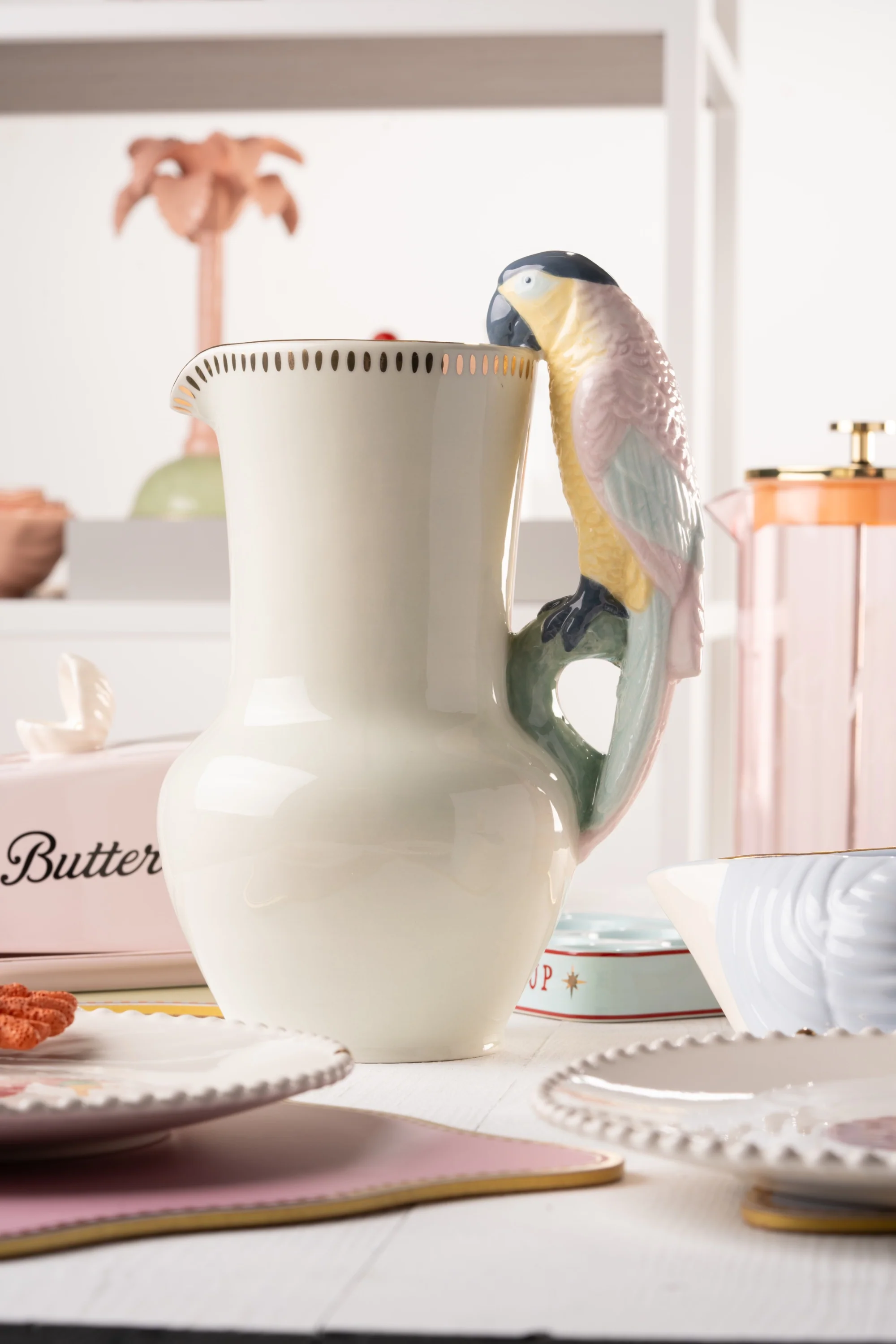 Yvonne Ellen Ceramic Parrot Jug - Image 2