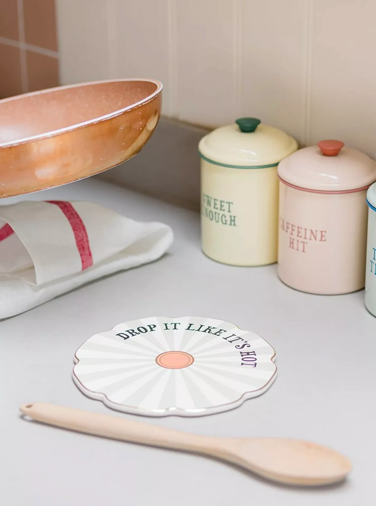 Yvonne Ellen Ceramic Trivet, Drop It Like It Hot - Image 3