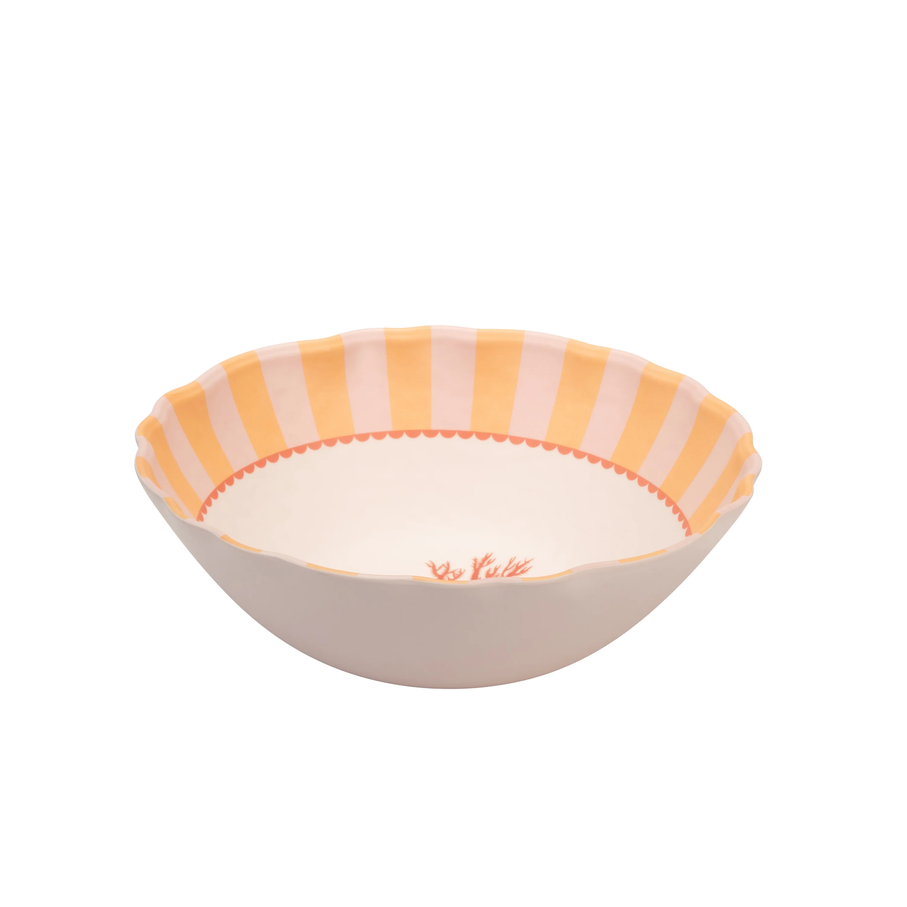 Yvonne Ellen Coral Melamine Serving Bowl - Image 5