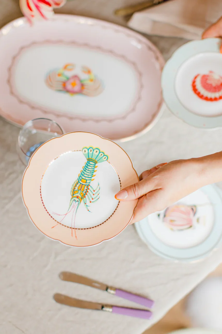 Yvonne Ellen Fishy Tea Plates, Set Of 4 - Image 7