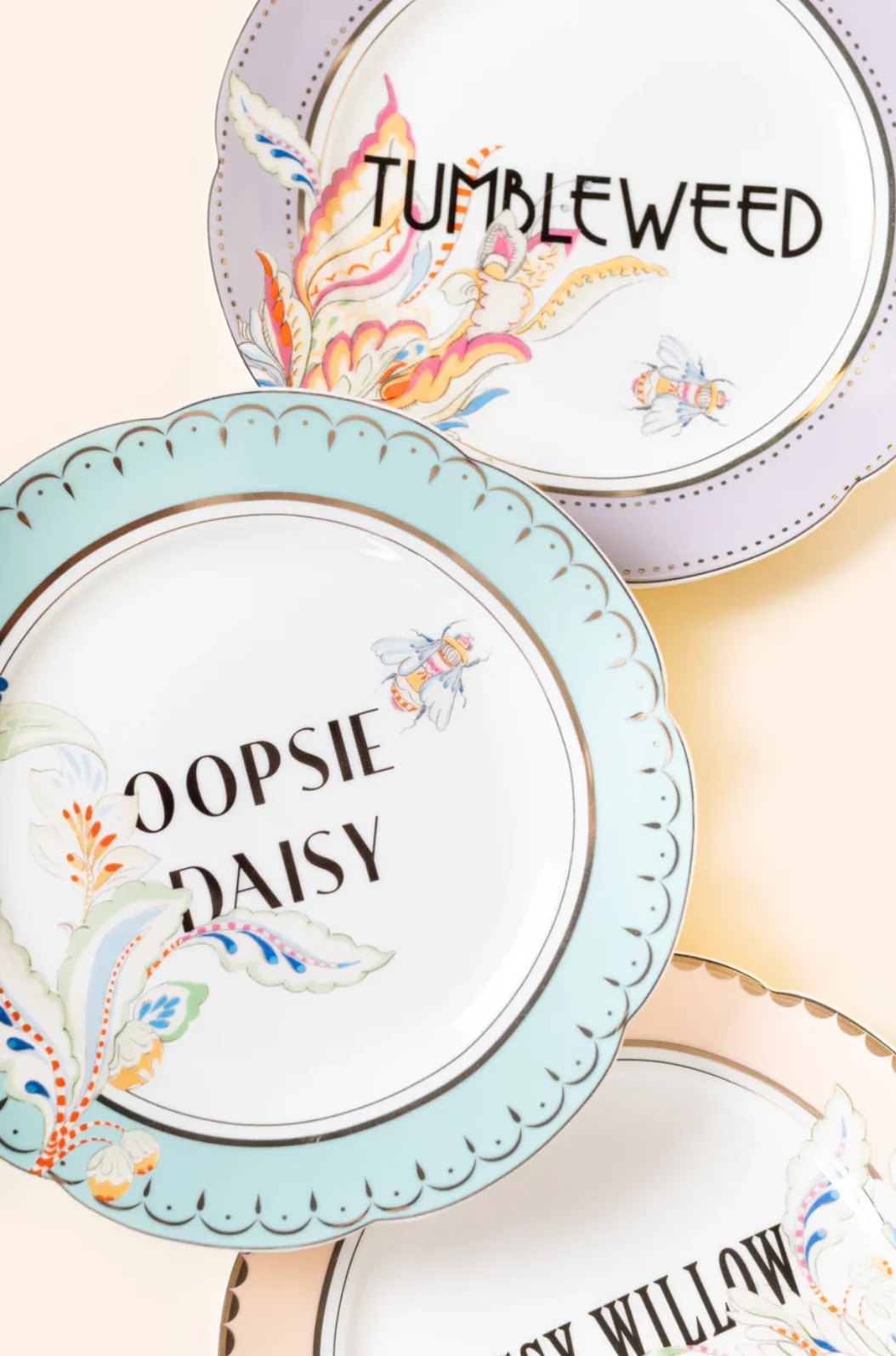 Yvonne Ellen Floral Tea Plates, Set Of 4 - Image 3