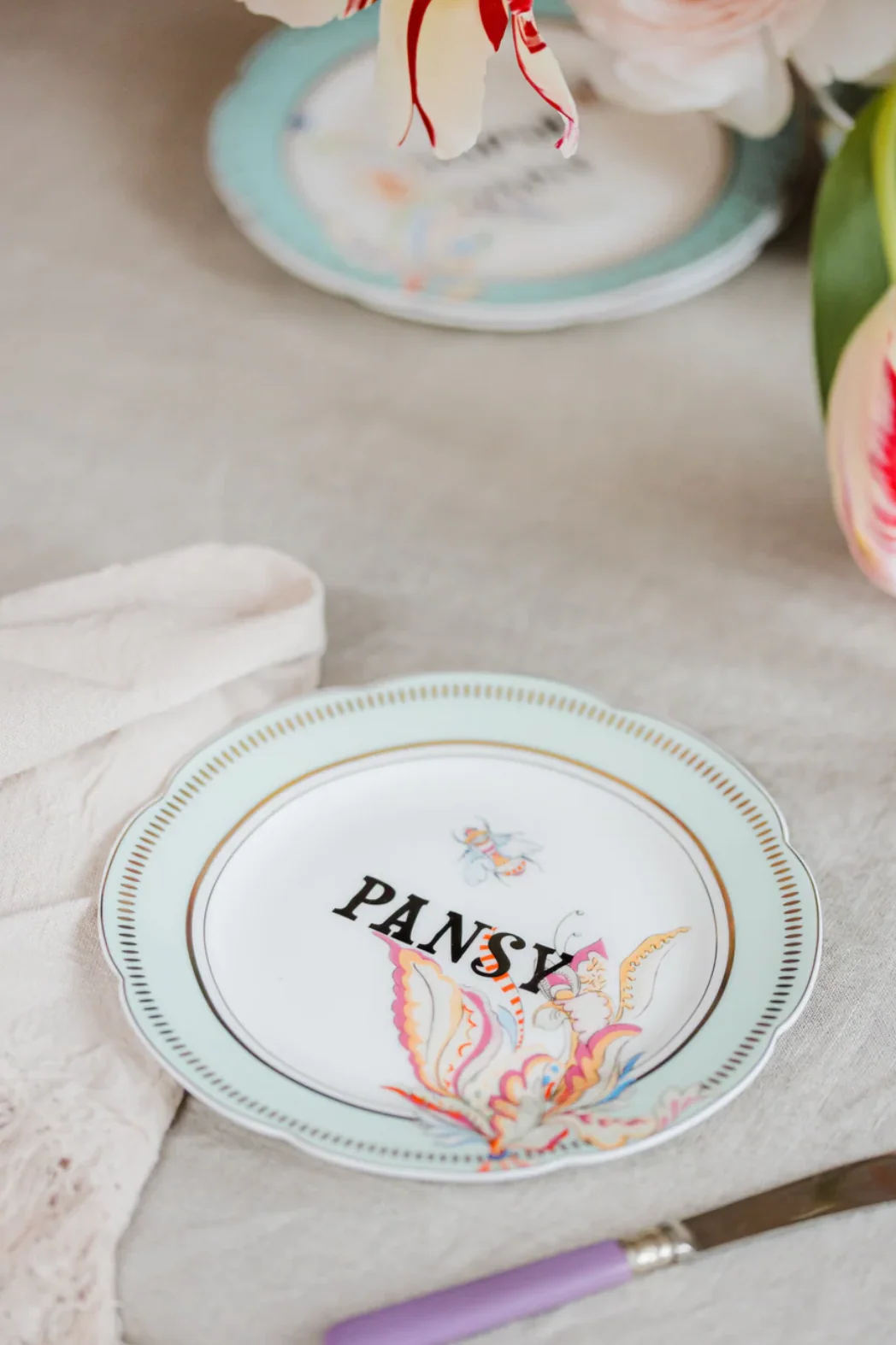Yvonne Ellen Floral Tea Plates, Set Of 4 - Image 8
