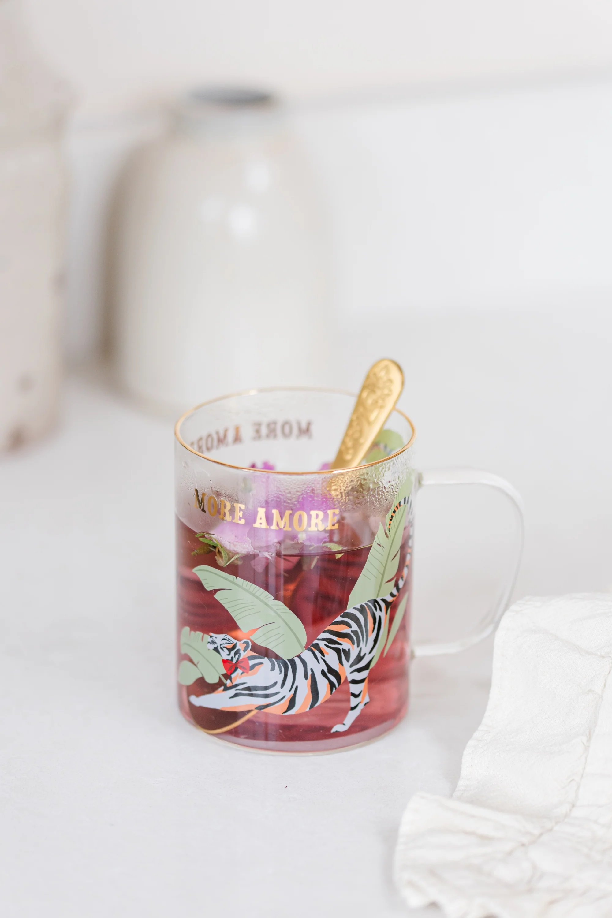 Yvonne Ellen Glass Mug, Tiger - Image 6