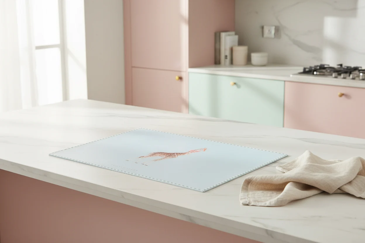 Yvonne Ellen Glass Worktop Saver, Giraffe - Image 10