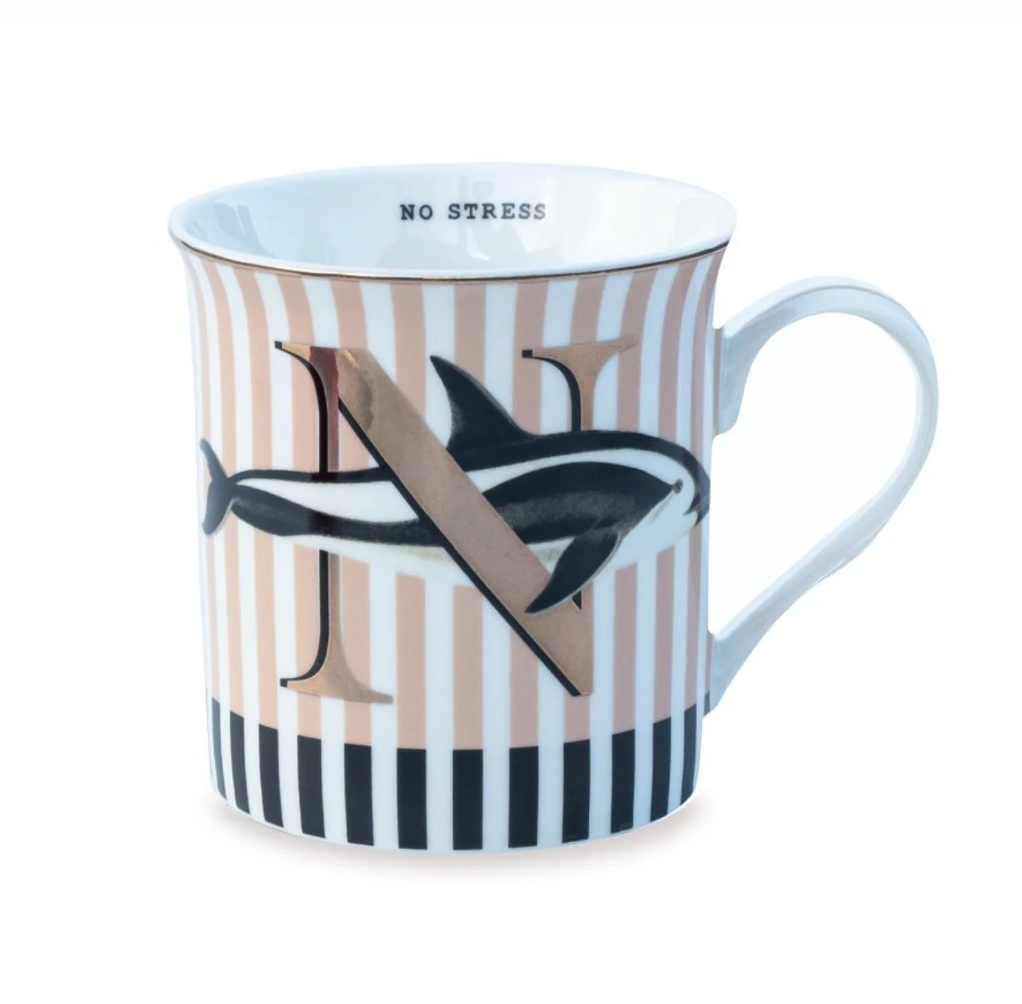 Yvonne Ellen Gold Edition Alphabet Mug Small - Image 36