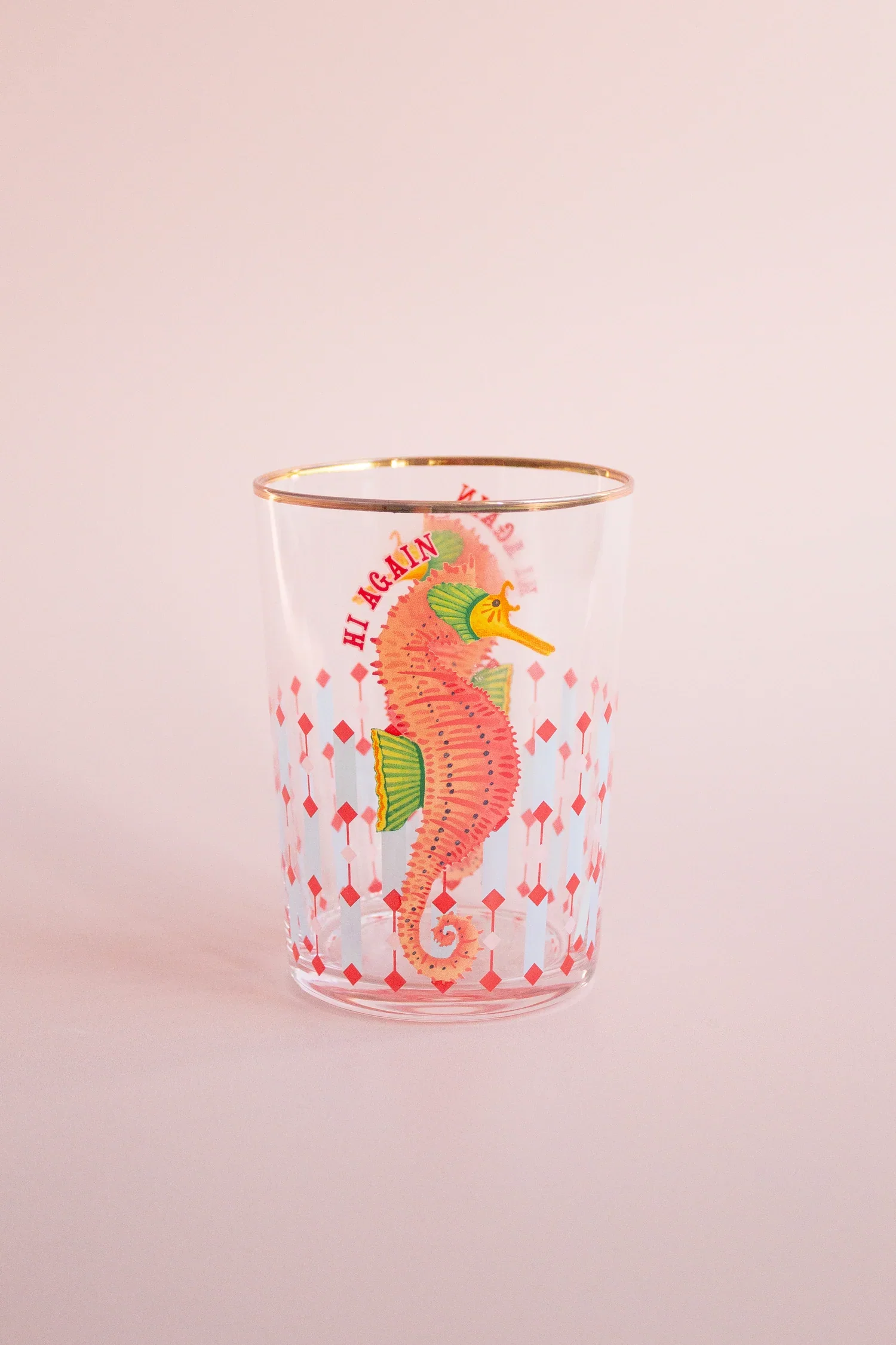 Yvonne Ellen Hi Ball Glass, Seahorse