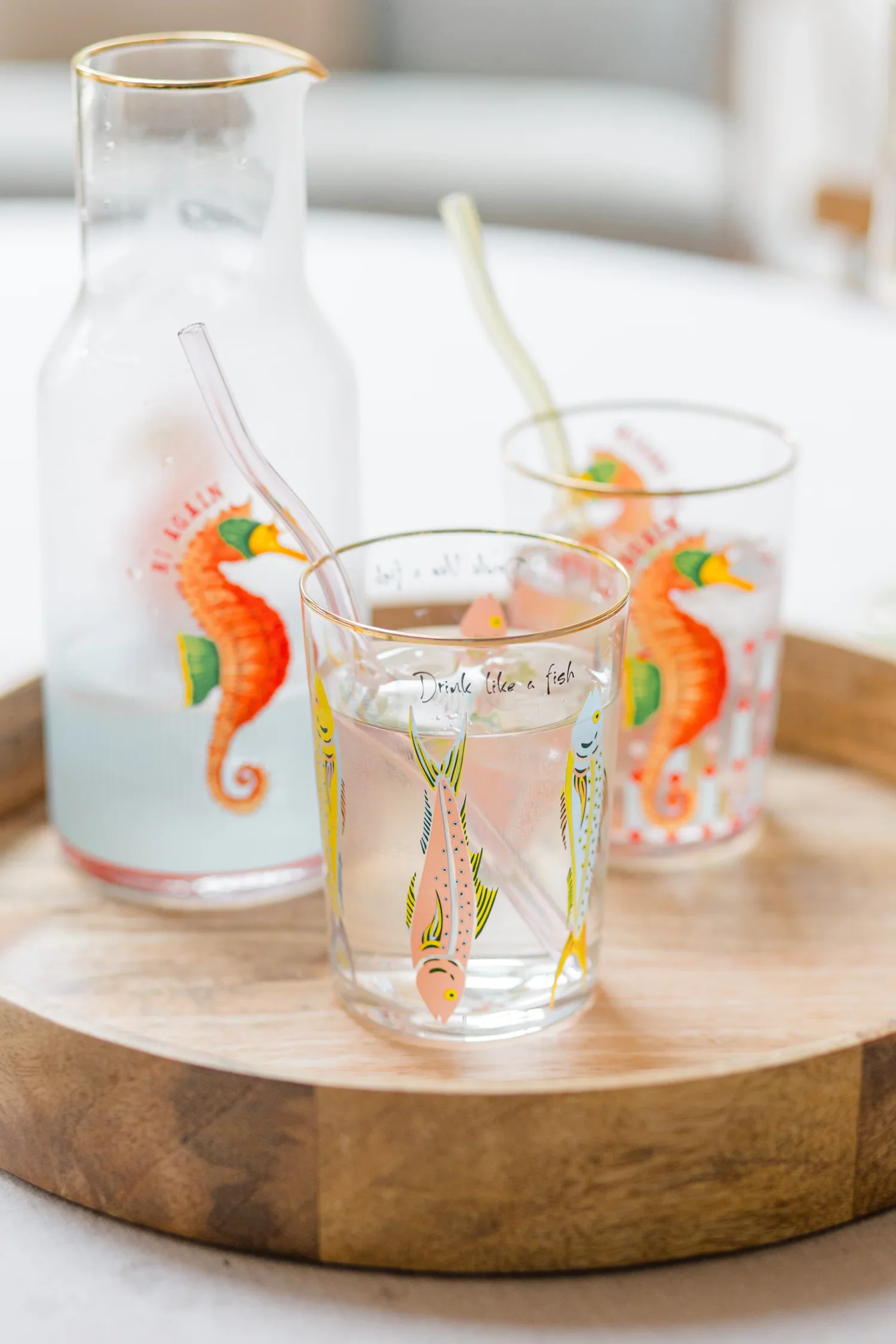 Yvonne Ellen Hi Ball Glass, Seahorse - Image 5