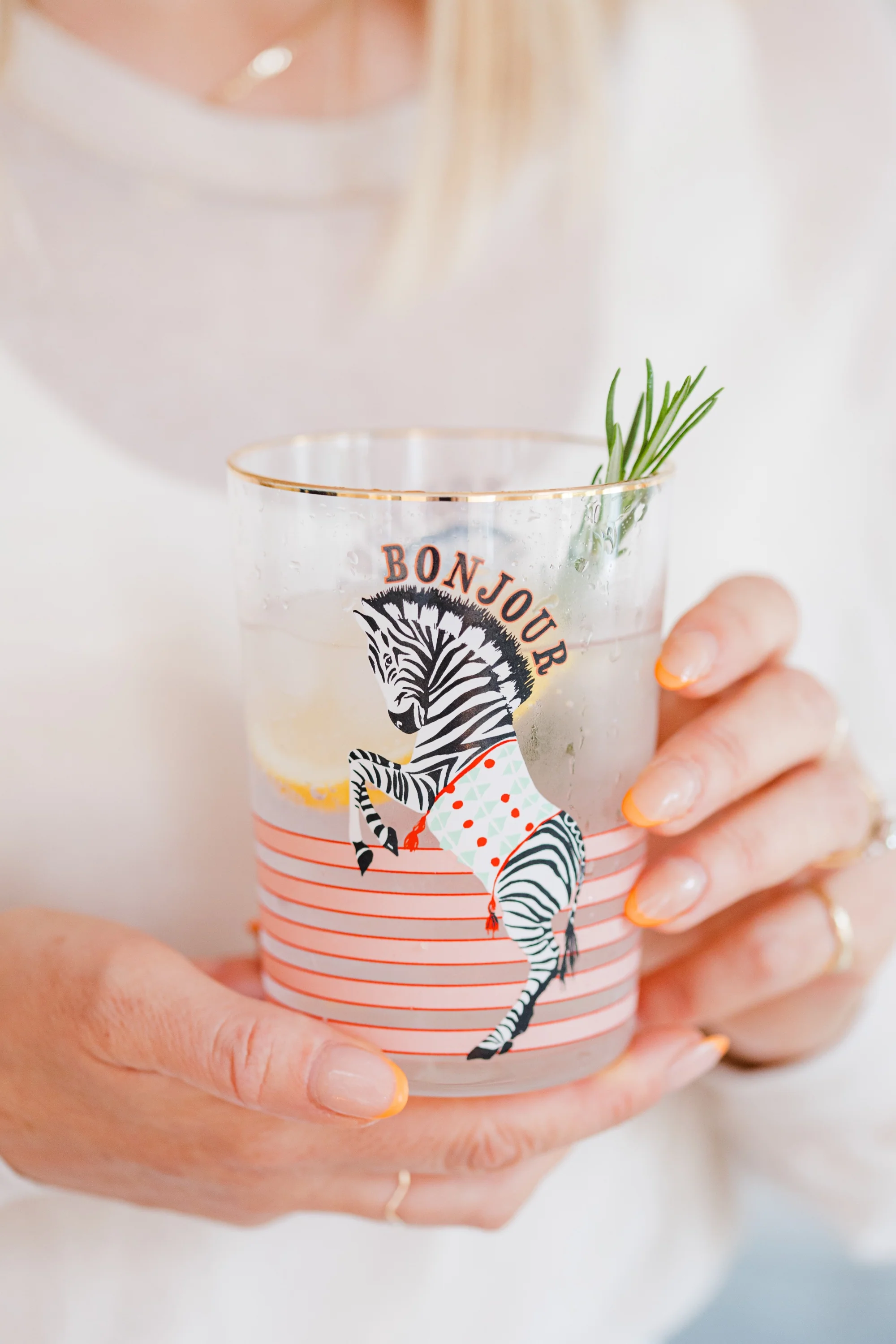 Yvonne Ellen Hi Ball Glass, Zebra - Image 4