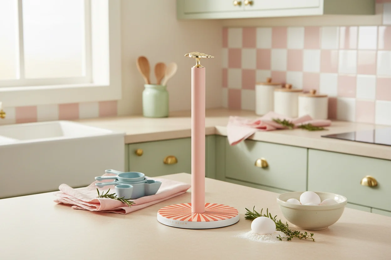 Yvonne Ellen Kitchen Roll Holder, Shell - Image 8