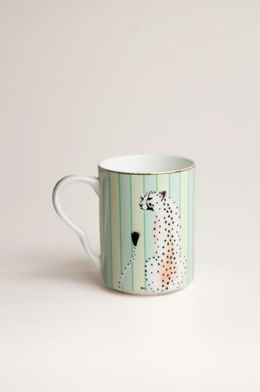 Yvonne Ellen Medium Cheetah Mug - Image 2