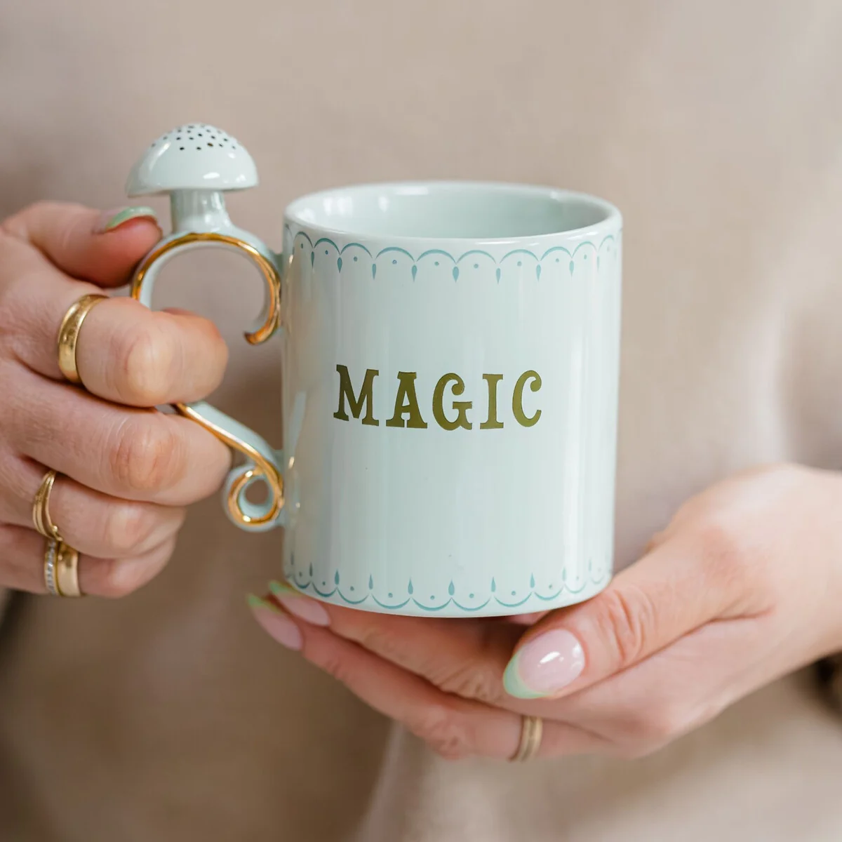 Yvonne Ellen Mushroom Handle Mug - Image 3