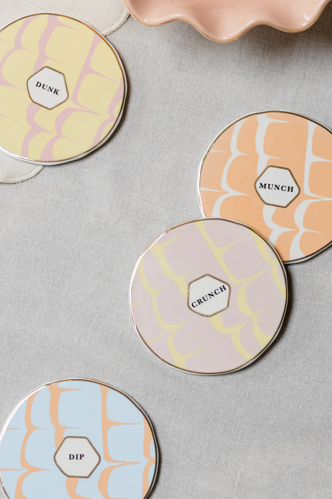 Yvonne Ellen Party Rings Ceramic Coasters, ( Set Of 4 ) - Image 3
