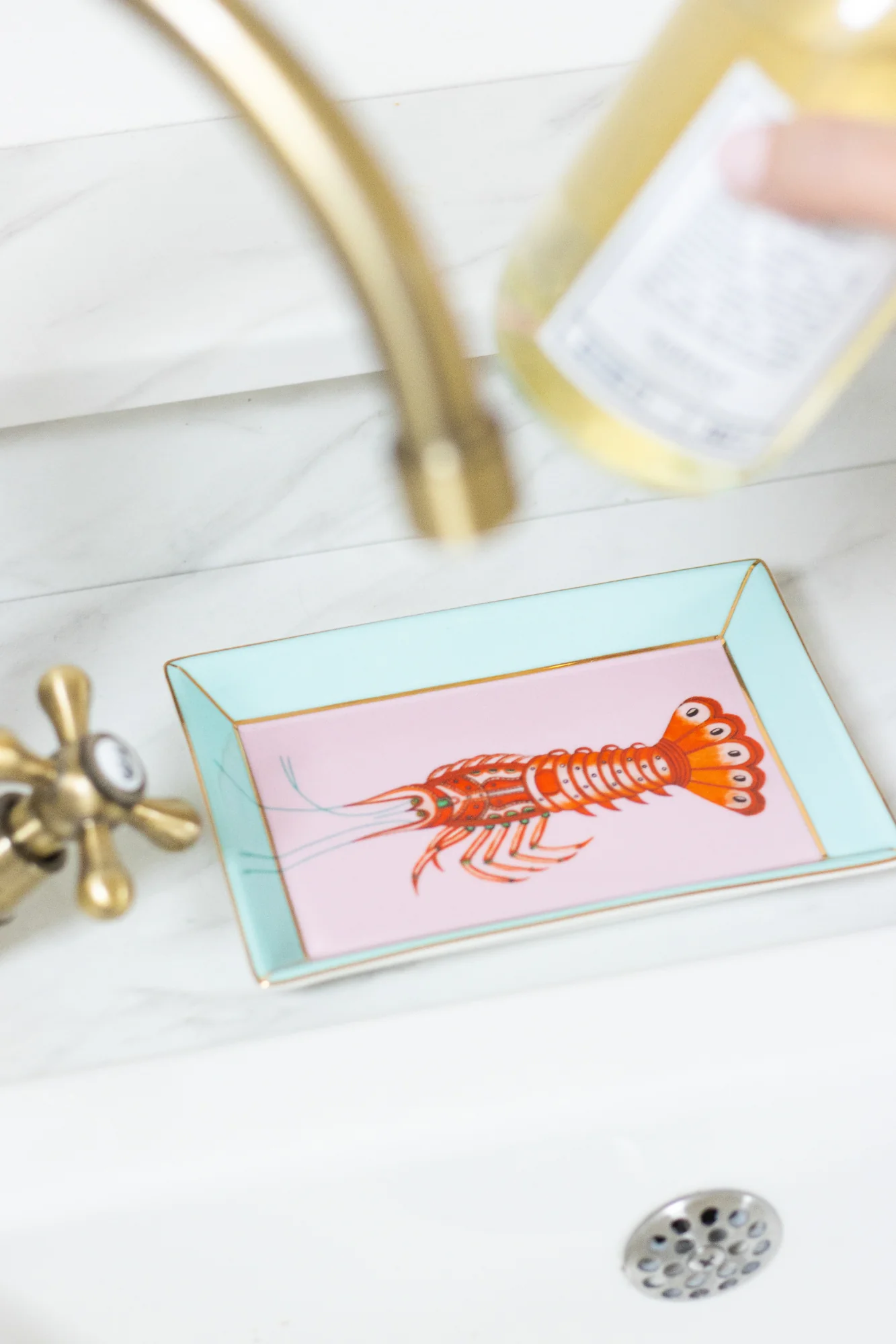 Yvonne Ellen Rectangular Plate, Lobster - Image 2