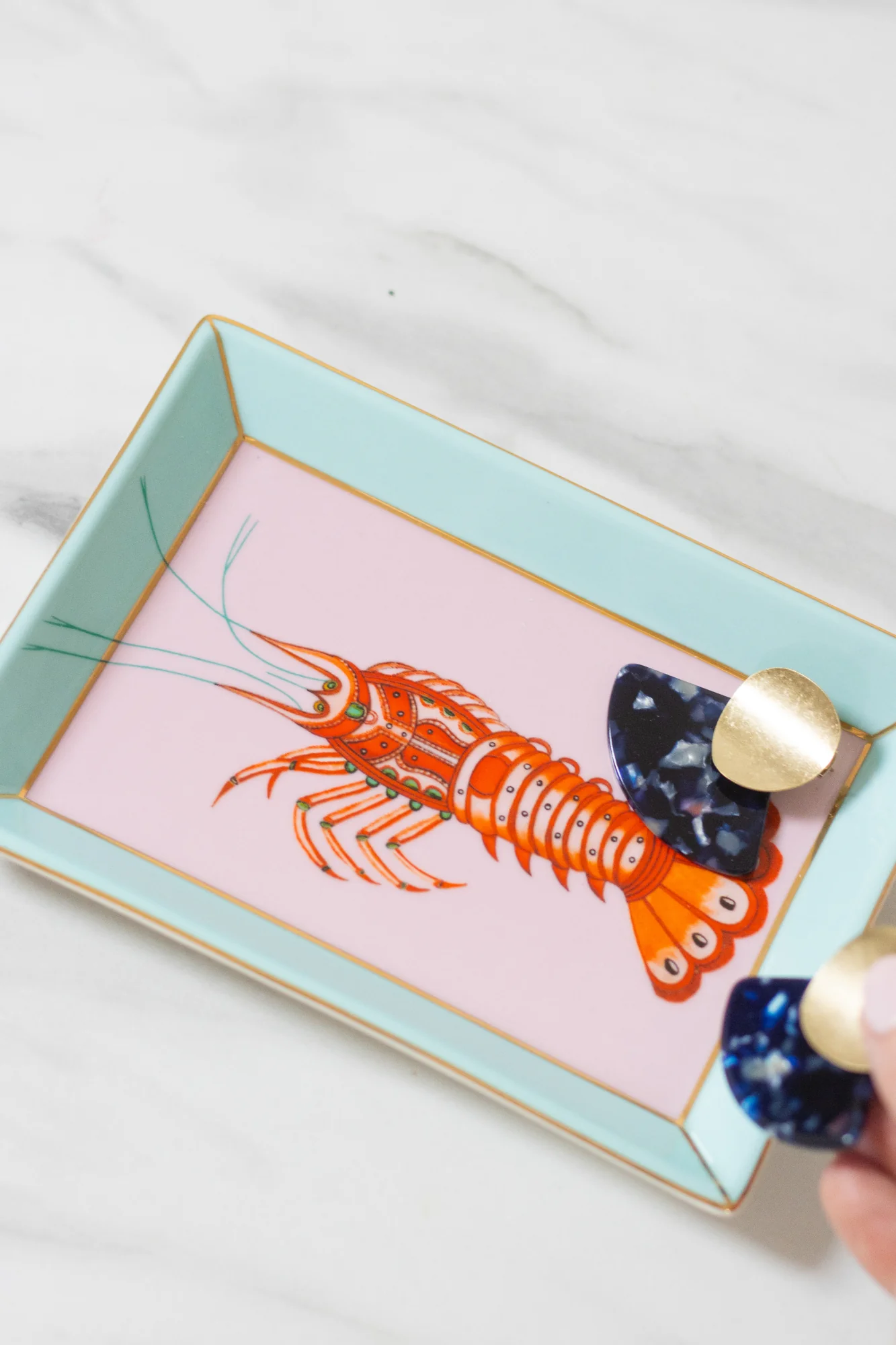Yvonne Ellen Rectangular Plate, Lobster - Image 7