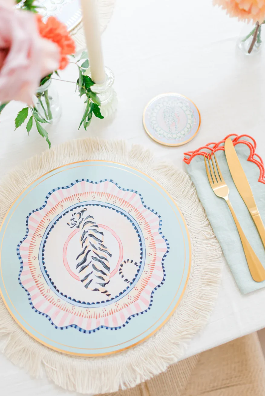 Yvonne Ellen Round Animals Placemats (Set Of 4) - Image 3