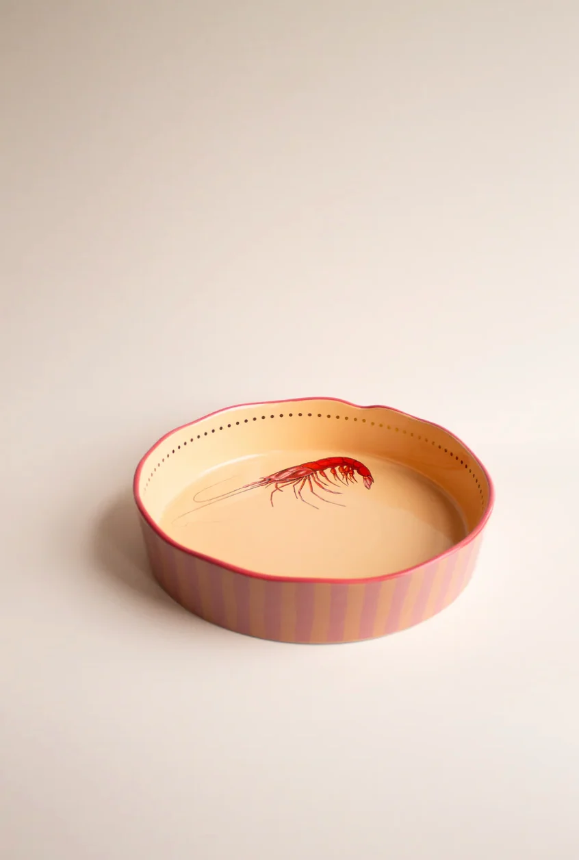 Yvonne Ellen Round Baking Dish, Shrimp (Large)