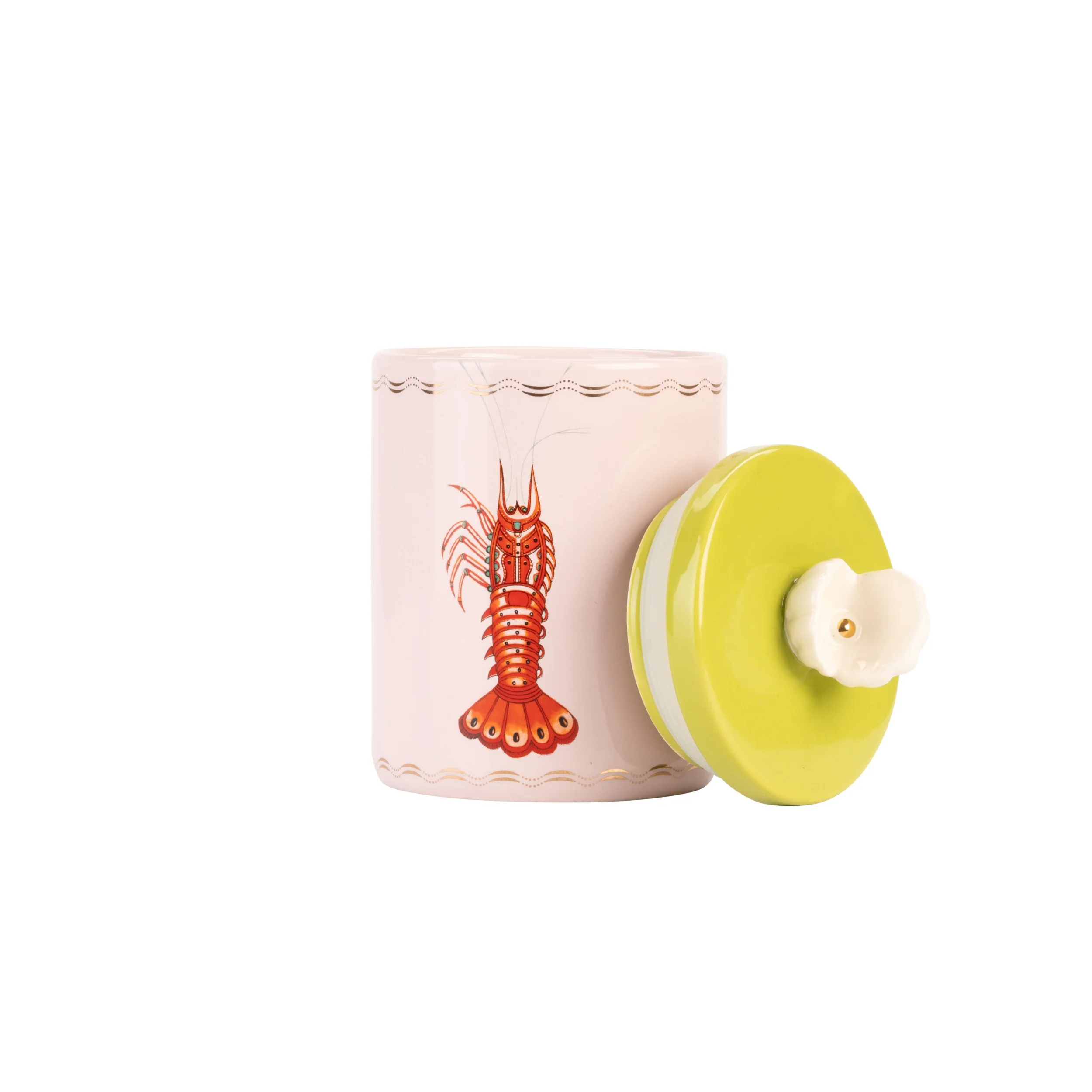 Yvonne Ellen Round Storage Jar, Lobster - Image 11
