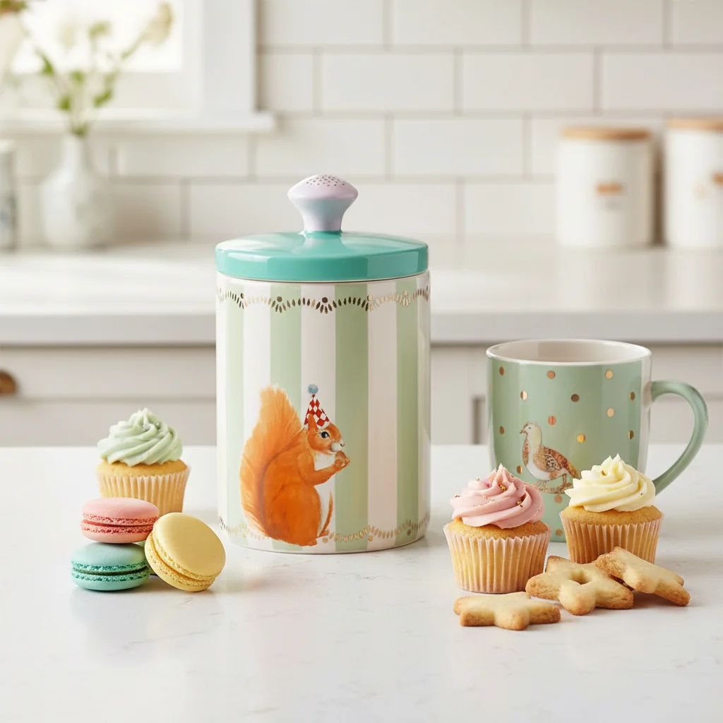 Yvonne Ellen Round Storage Jar, Squirrel - Image 9
