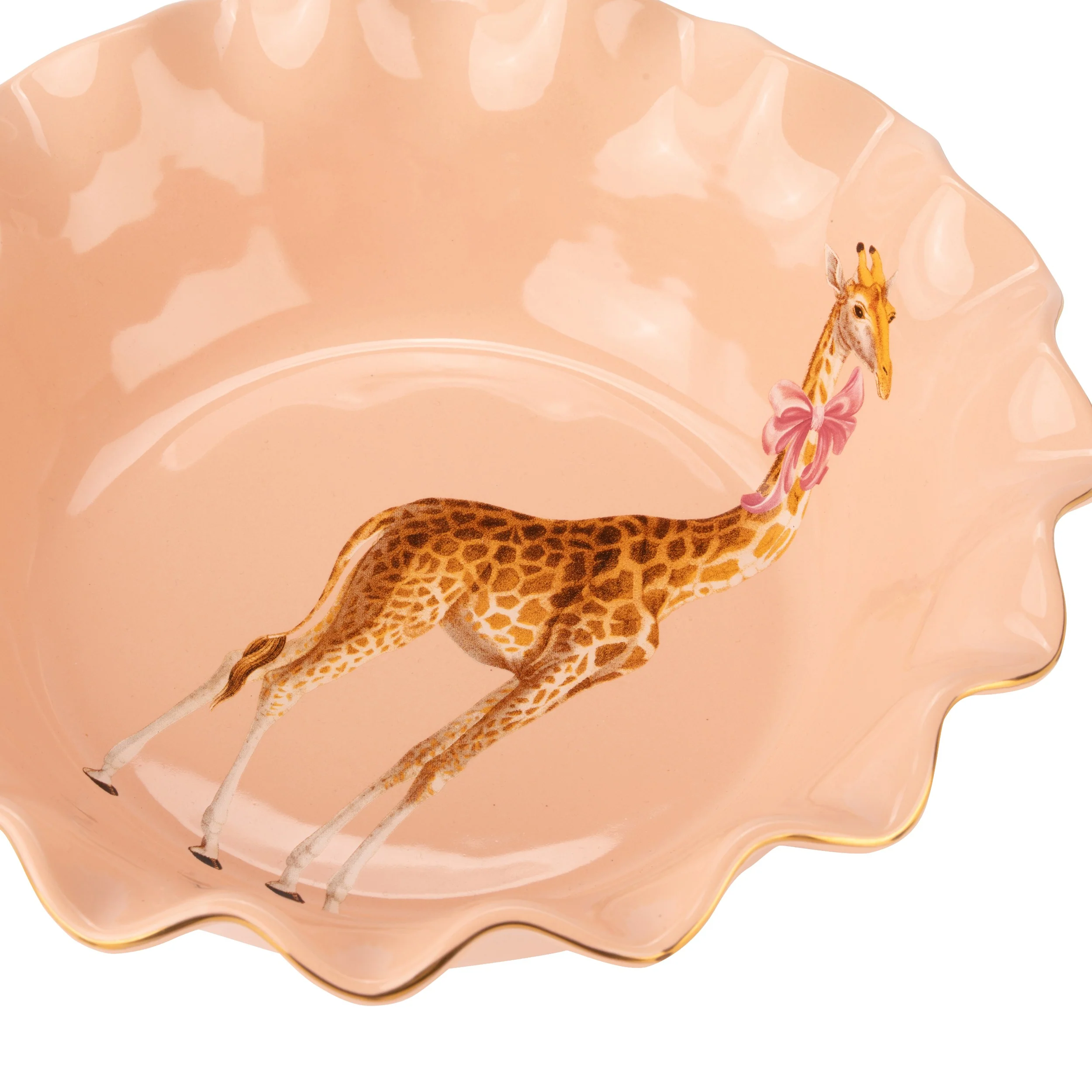 Yvonne Ellen Scalloped Giraffe Fruit Bowl - Image 7