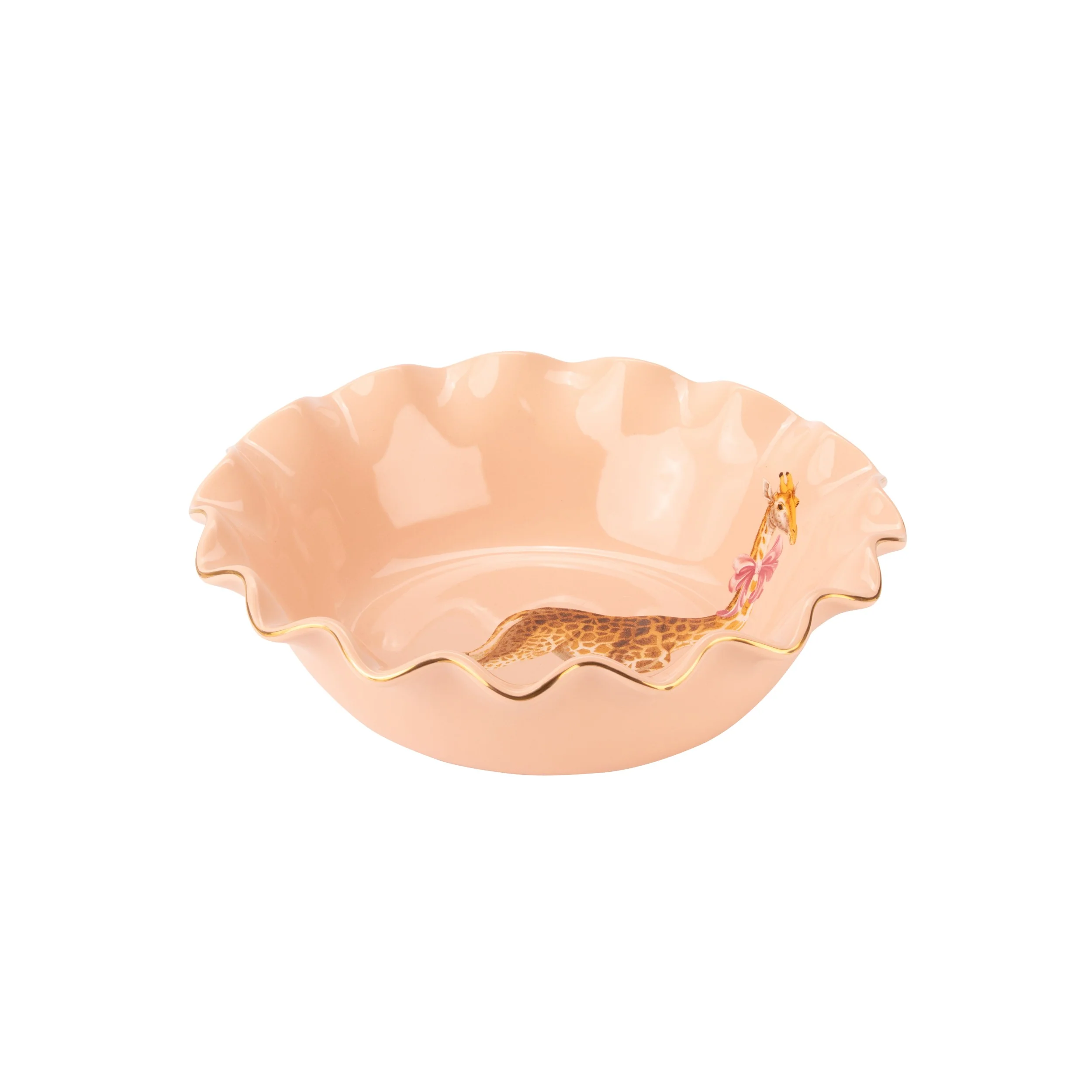 Yvonne Ellen Scalloped Giraffe Fruit Bowl - Image 9