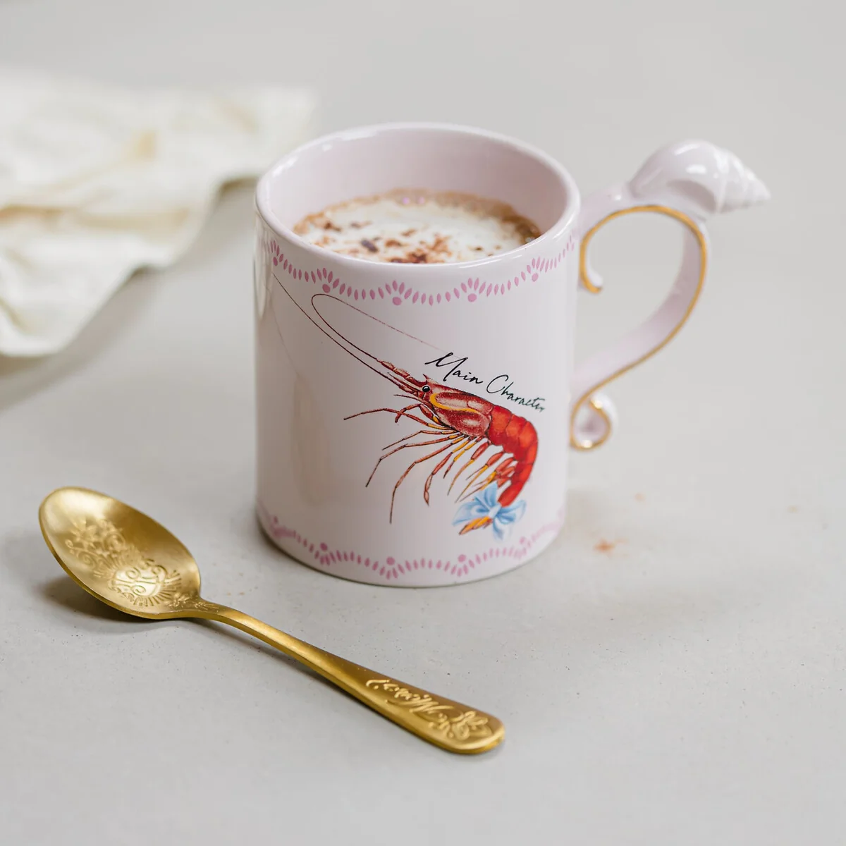 Yvonne Ellen Sea Shell Handle Mug