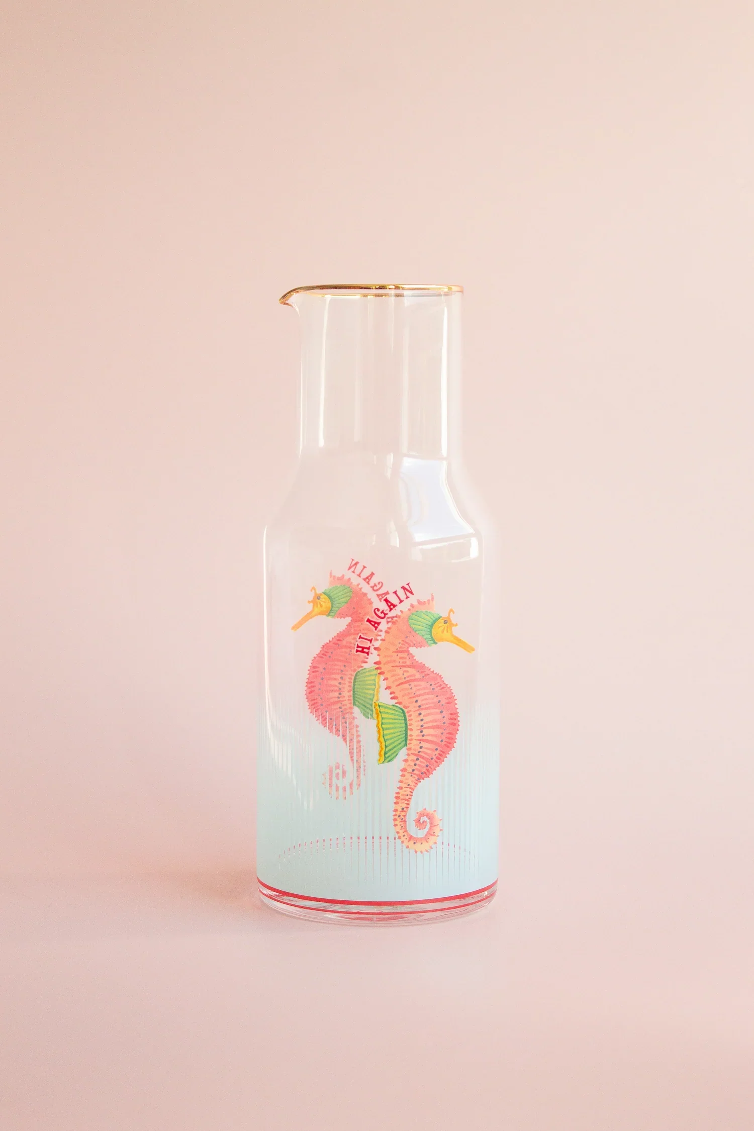 Yvonne Ellen Seahorse Glass Carafe