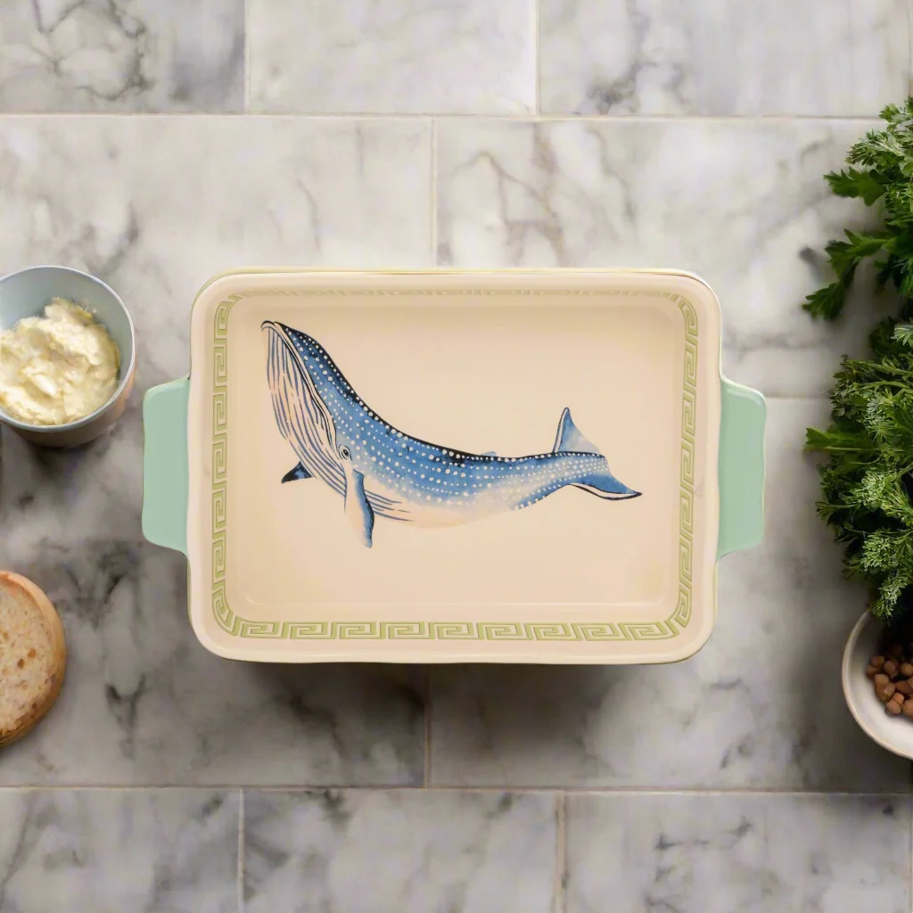 Yvonne Ellen Small Rectangular Baking Dish, Whale - Image 7