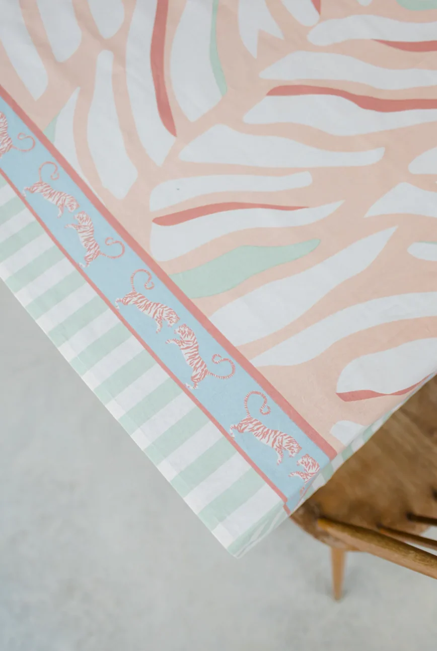Yvonne Ellen Tiger Cotton Tablecloth - Image 4